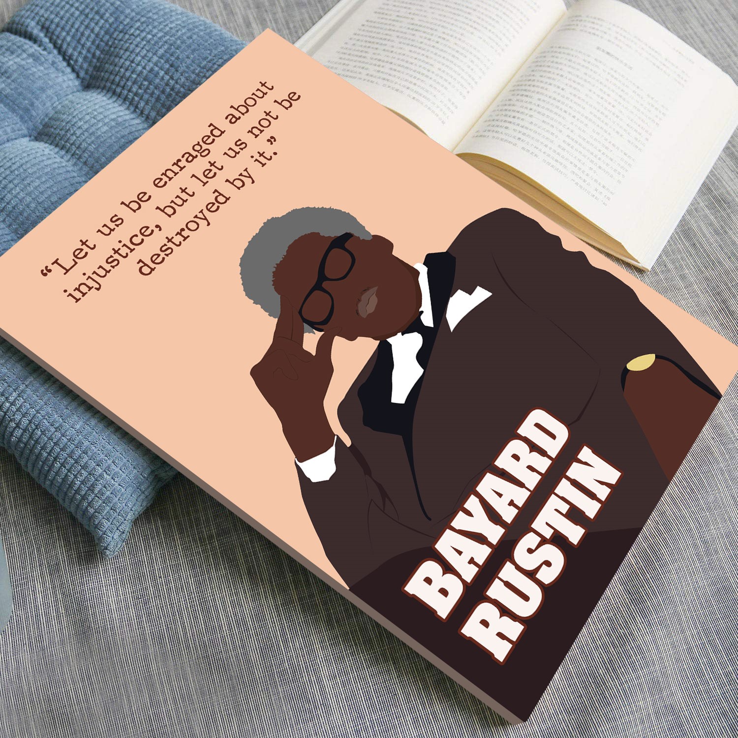 Bayard Rustin Pride Inspirational Quote Wall Art - Image 4