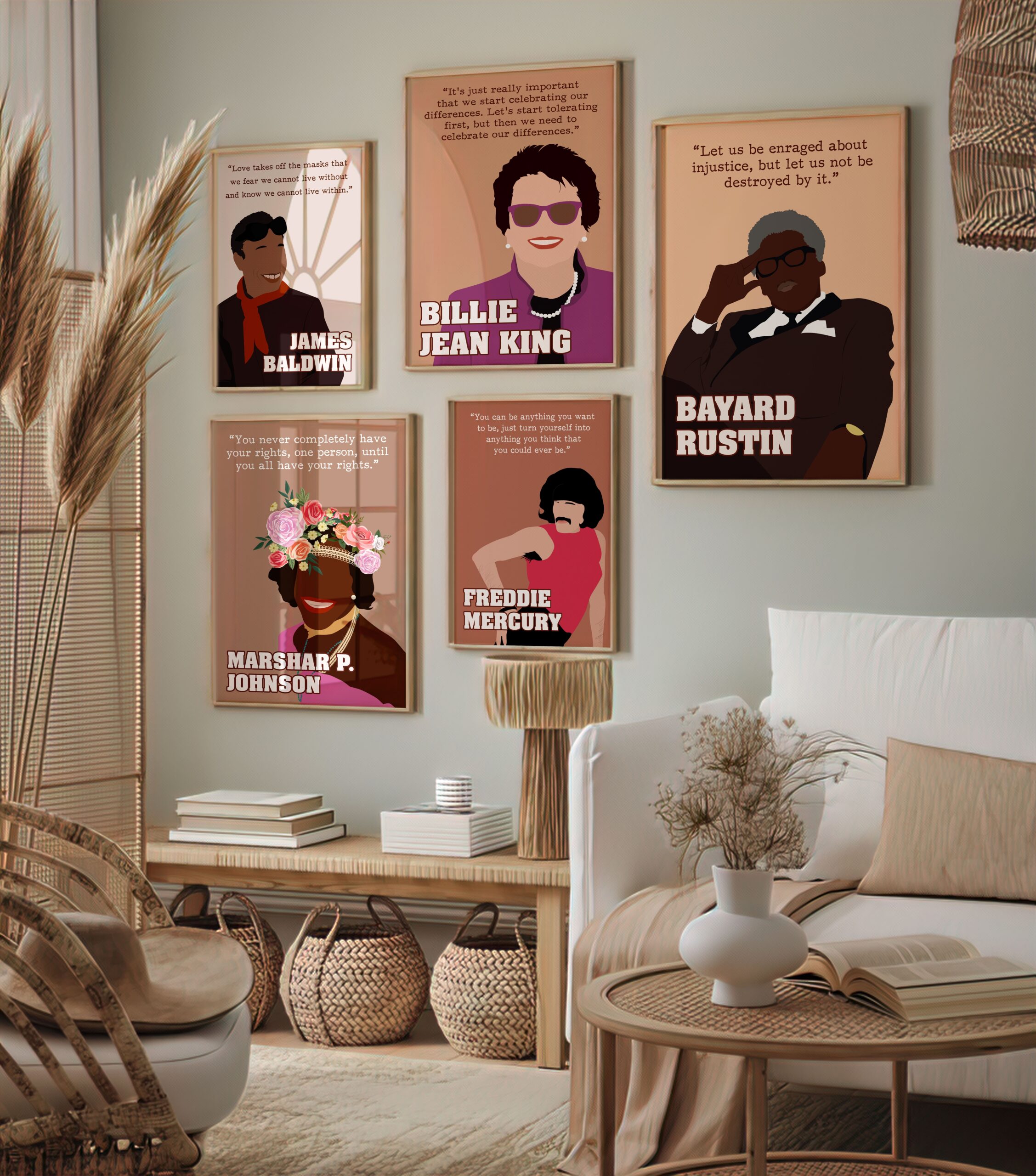 Bayard Rustin Pride Inspirational Quote Wall Art - Image 6