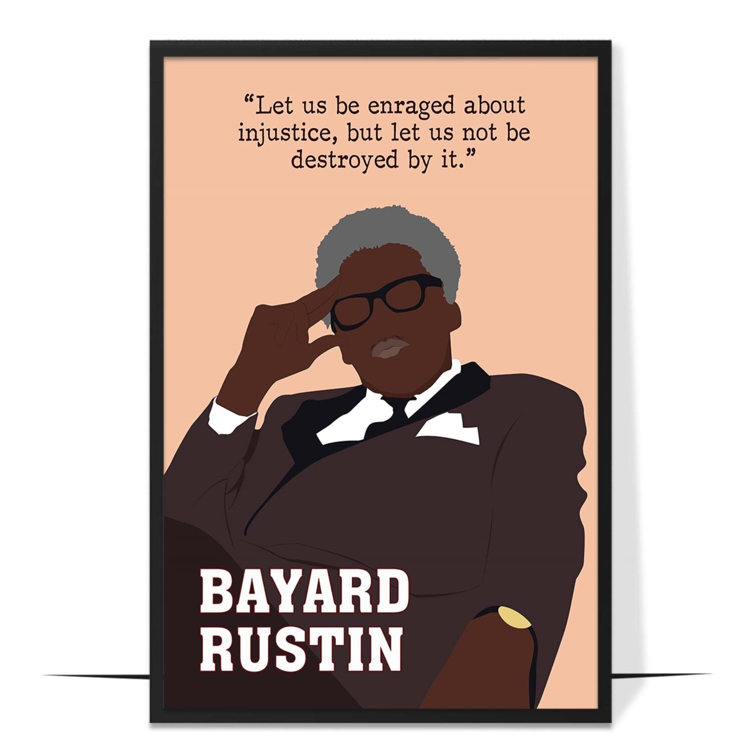 Bayard Rustin Hand-drawn Wall Art