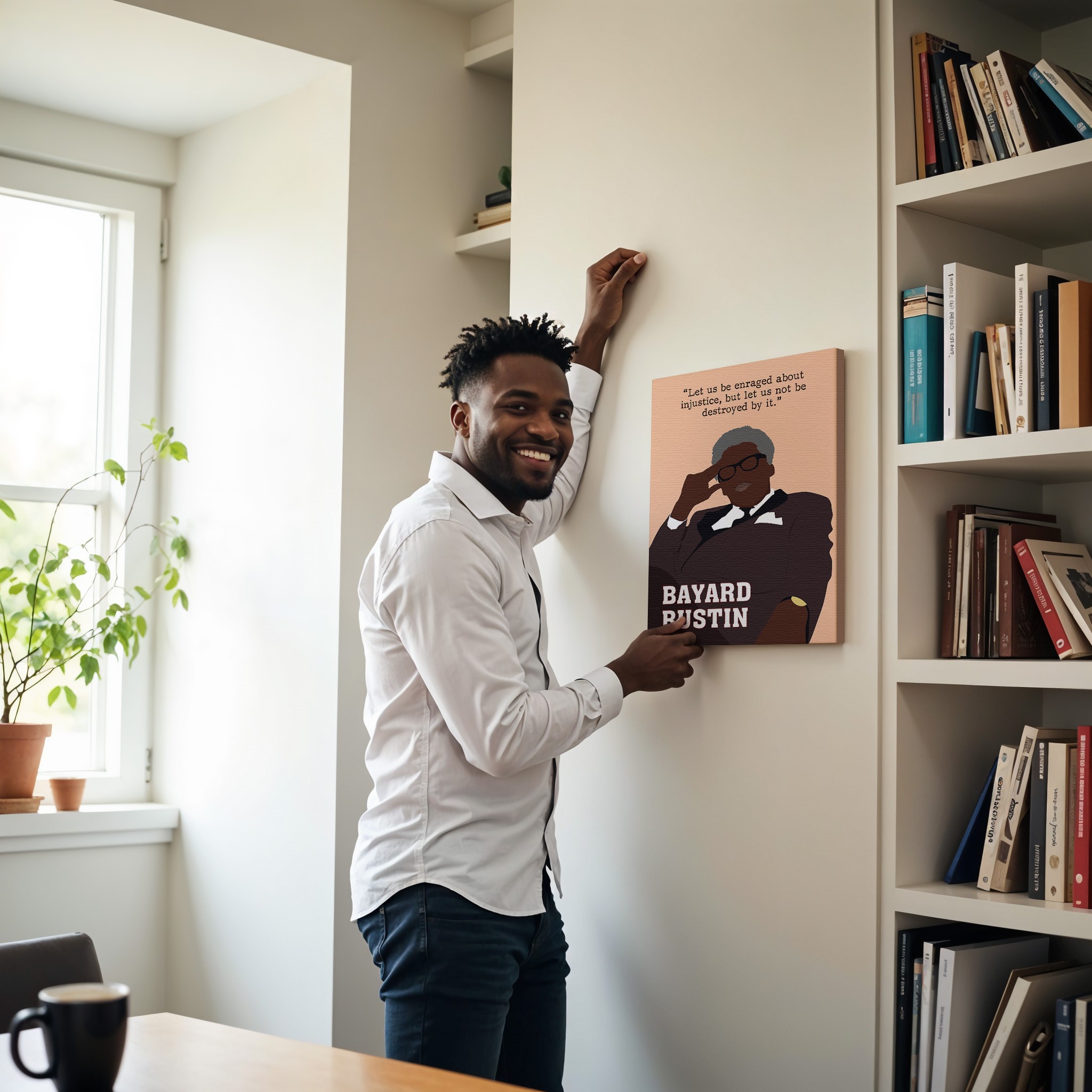 Bayard Rustin Motivational Quote Wall Art - Image 4