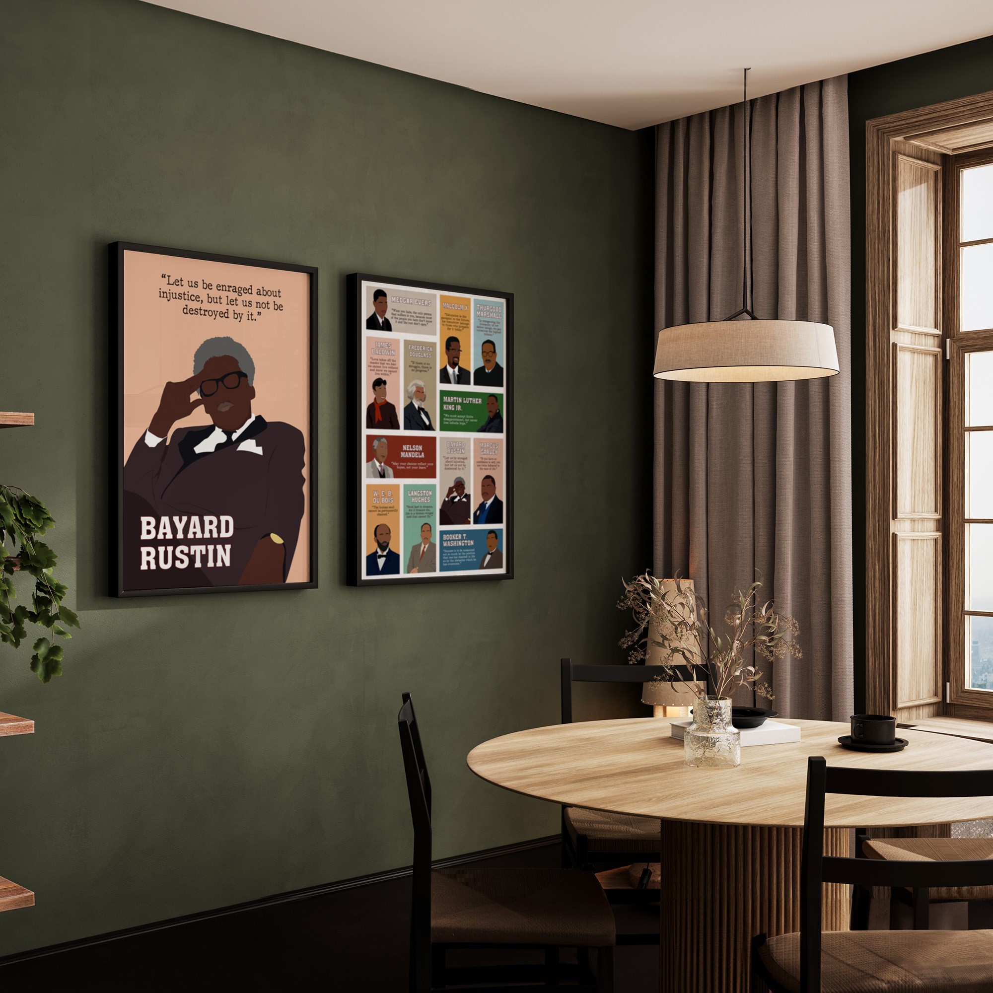 Bayard Rustin Motivational Quote Wall Art - Image 5