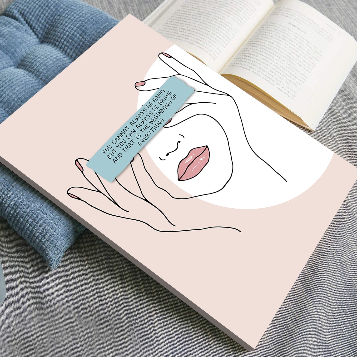 Be Brave Abstract Positive Mental Health Wall Art - Image 5