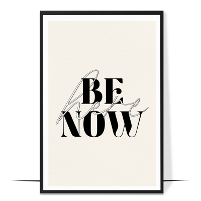Be Here Now Mindfulness Wall Art