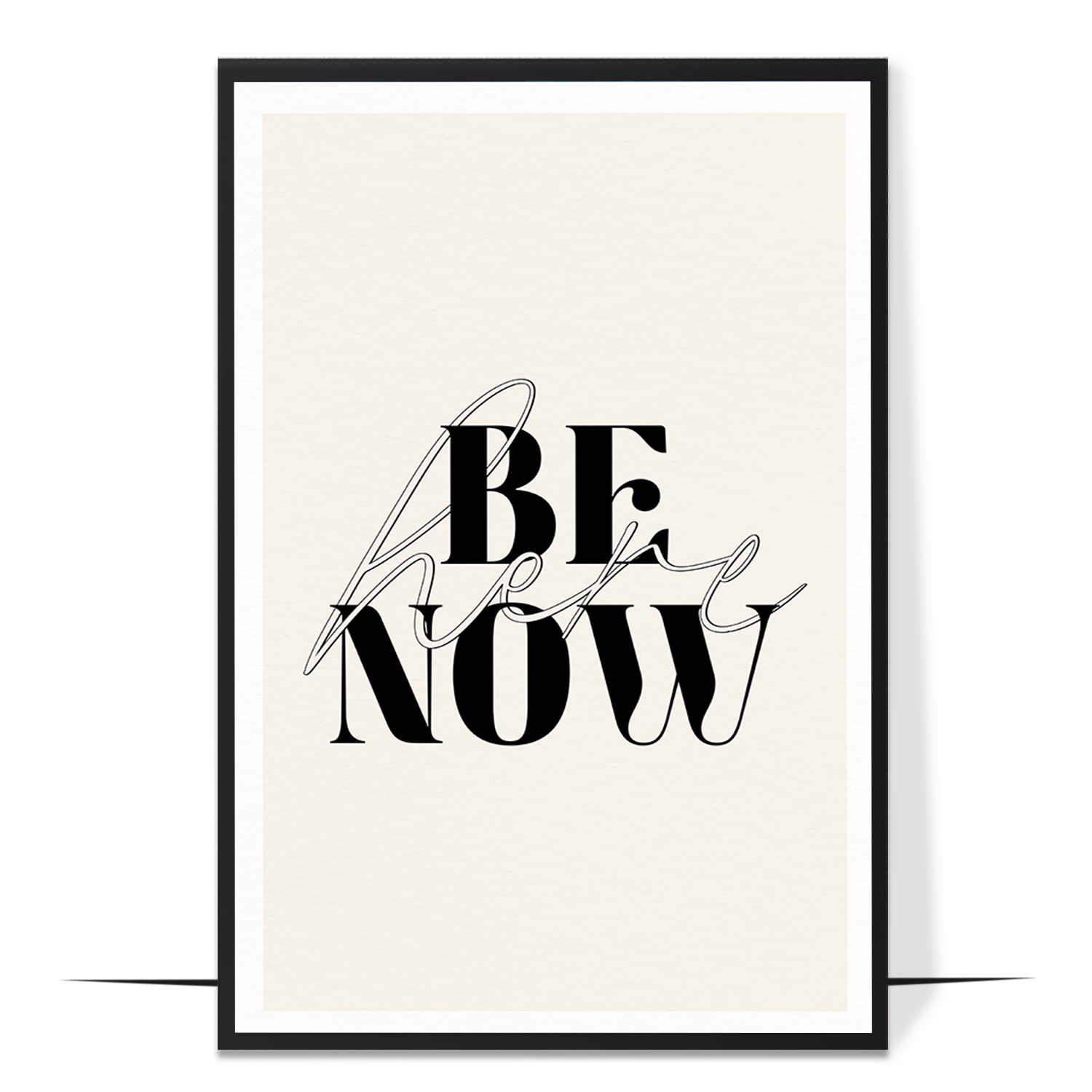 Be Here Now Mindfulness Wall Art