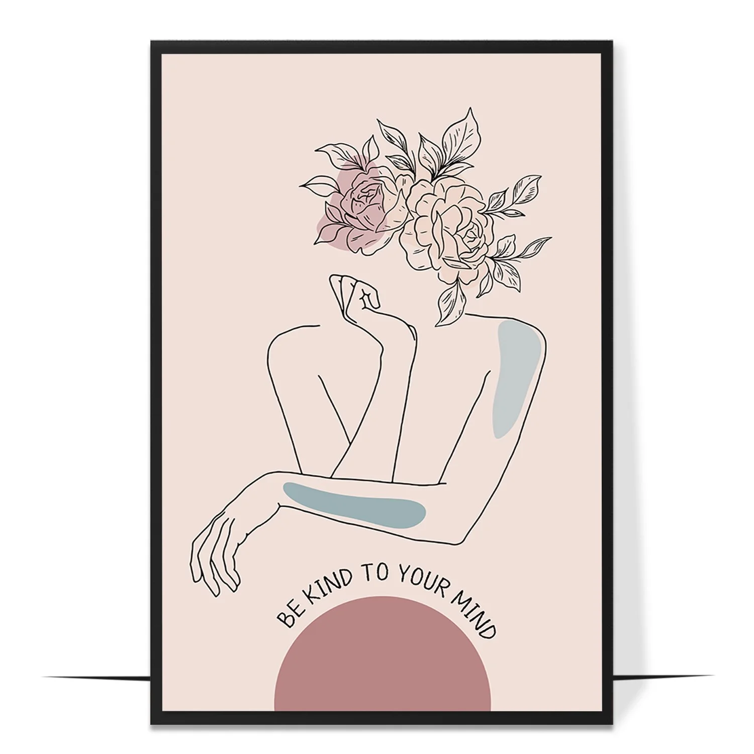 Be Kind To Your Mind Abstract Wall Art