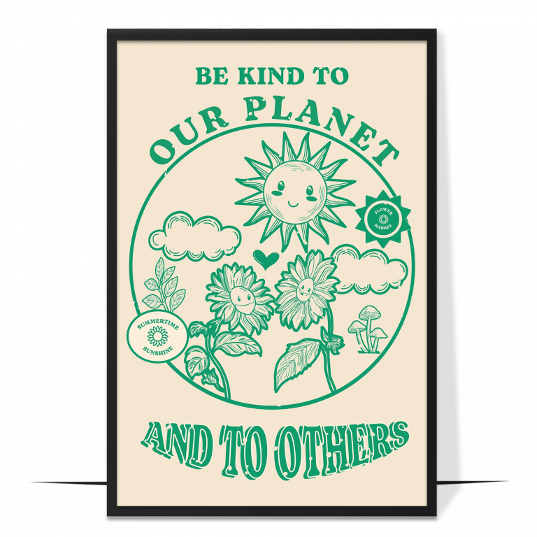 Be Kind to Our Planet Wall Art