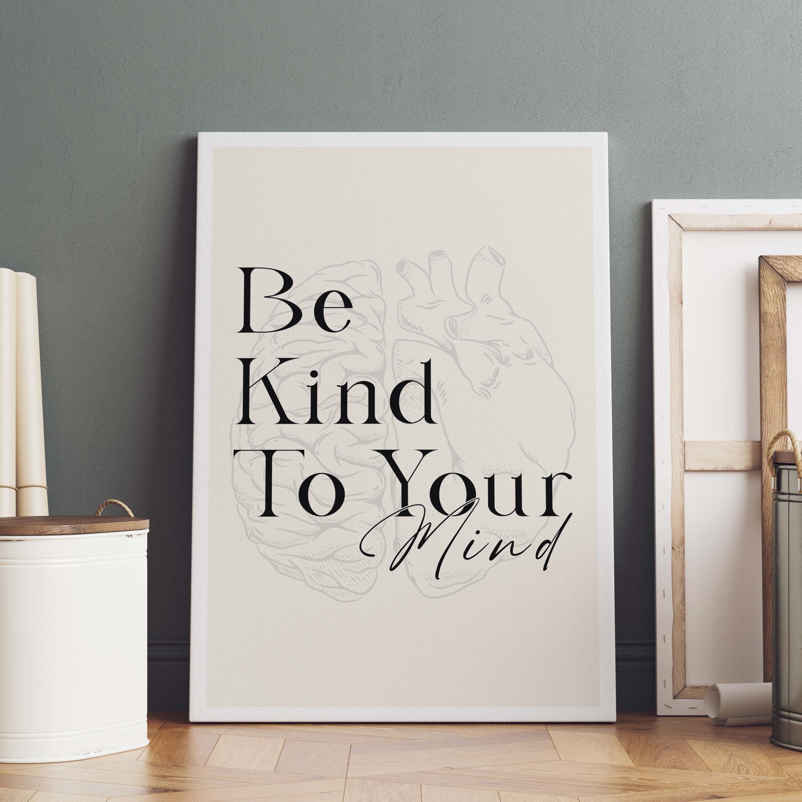 Be Kind to Your Mind Mental Health Wall Art - Image 5