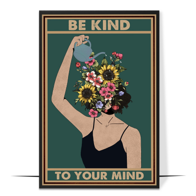 Be Kind to Your Mind Mental Health Wall Art
