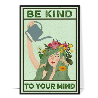 Be Kind to Your Mind Mental Health Wall Art