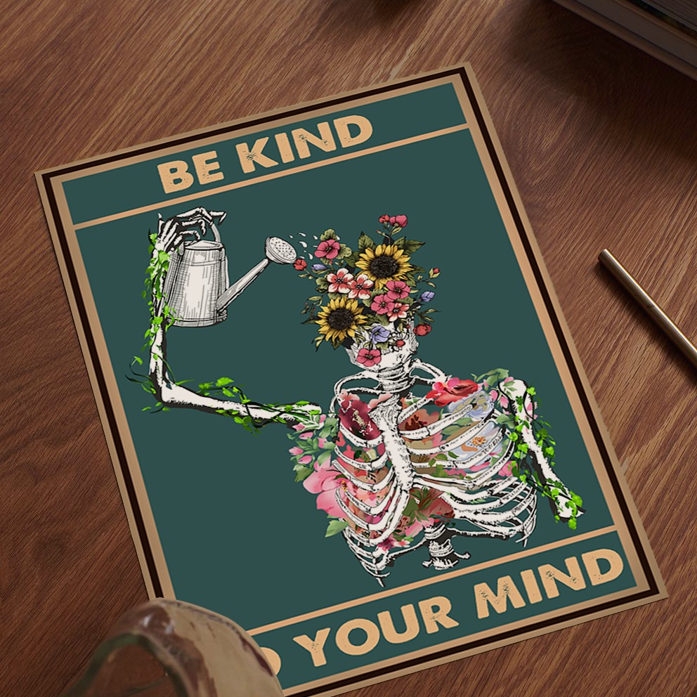 Be Kind to Your Mind Vintage Mental Health Wall Art - Image 5
