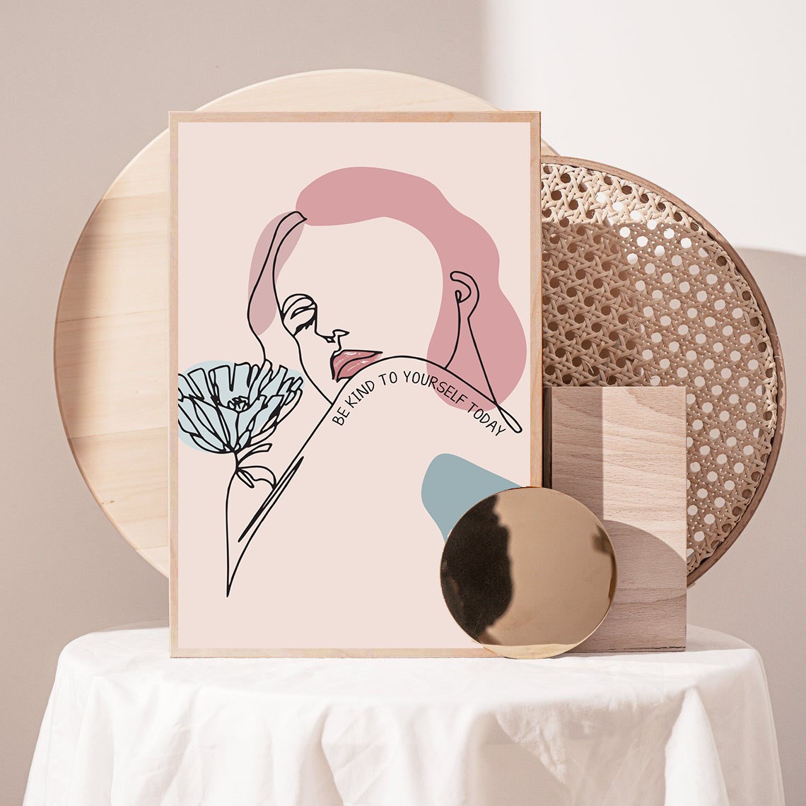 Be Kind to Yourself Today Mental Health Wall Art - Image 3