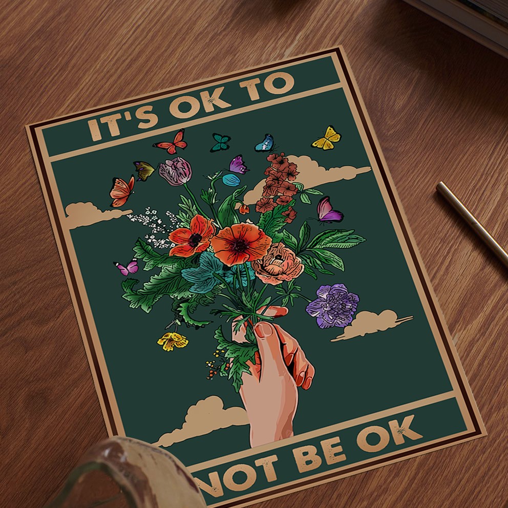 Be Okay Vintage Mental Health Printable - Image 5