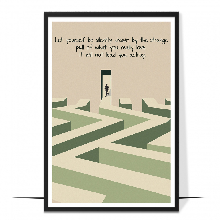 Be Silently Drawn Wall Art