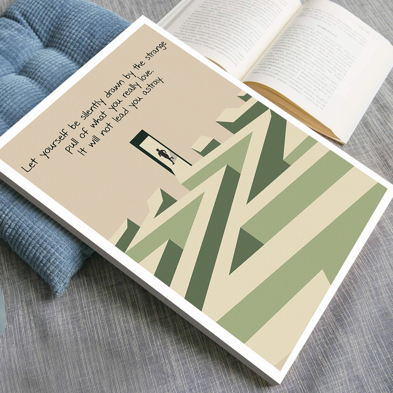 Be Silently Drawn Inspirational Rumi Quote Wall Art - Image 2