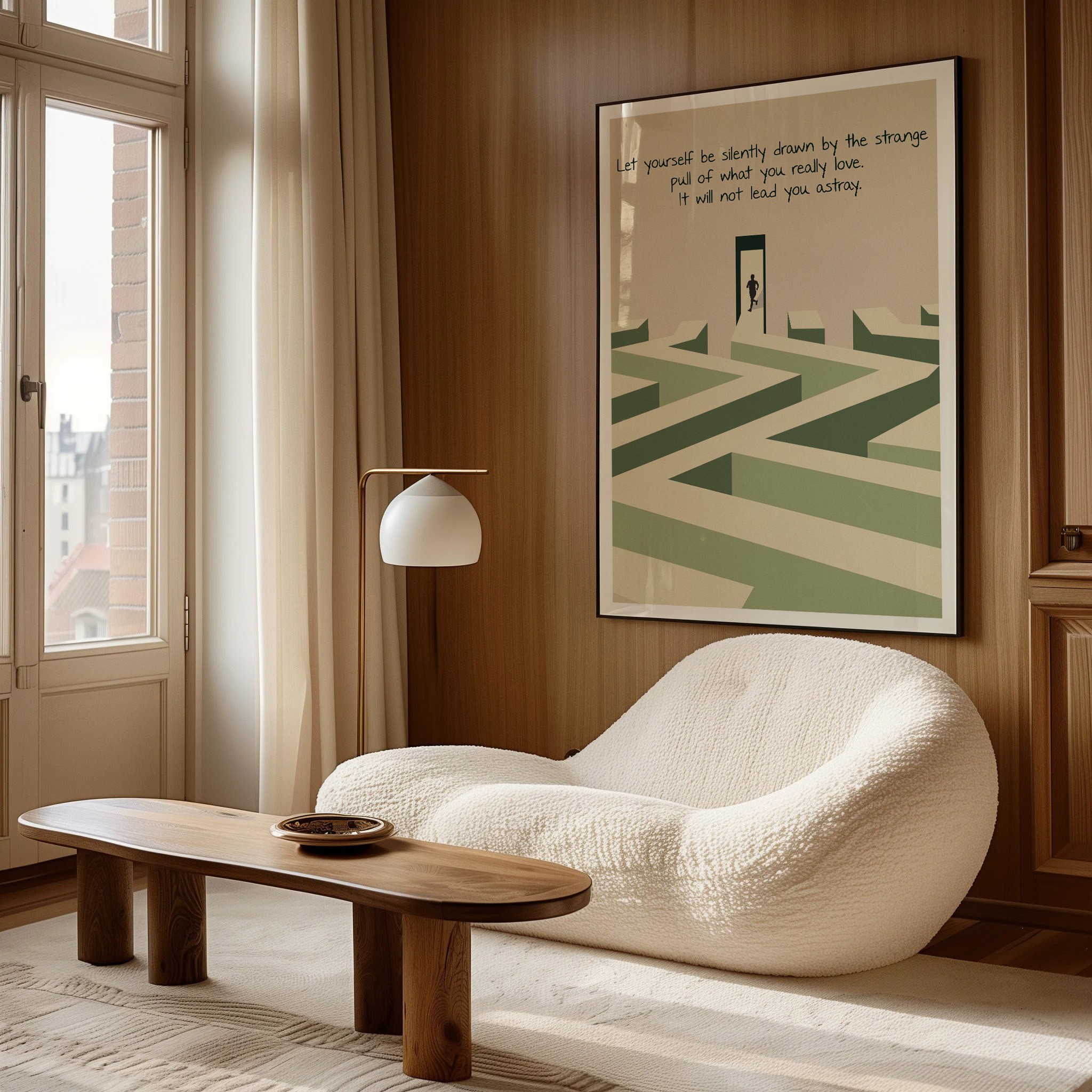 Be Silently Drawn Inspirational Rumi Quote Wall Art - Image 6