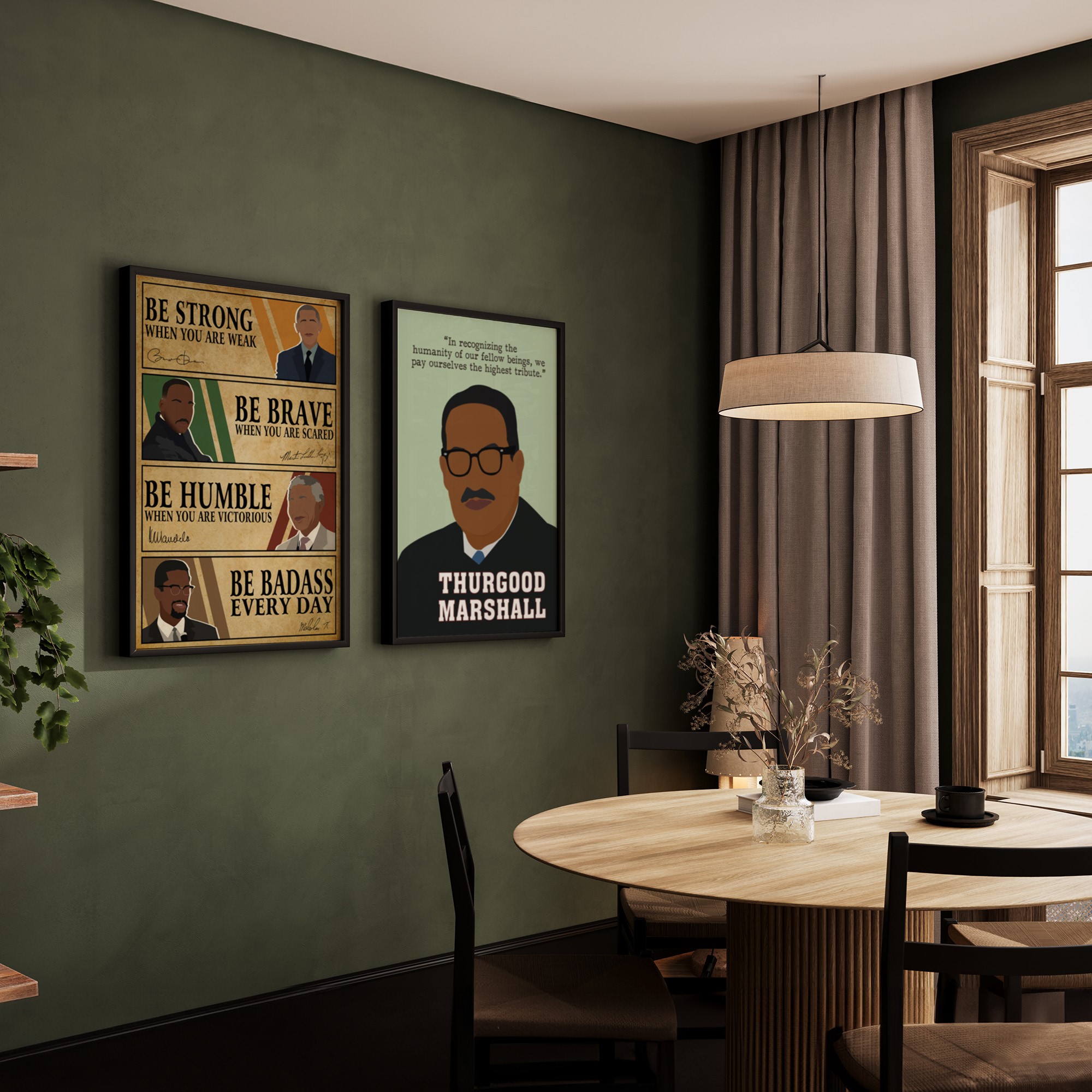 Be Strong Men Motivational Quote Wall Art - Image 5