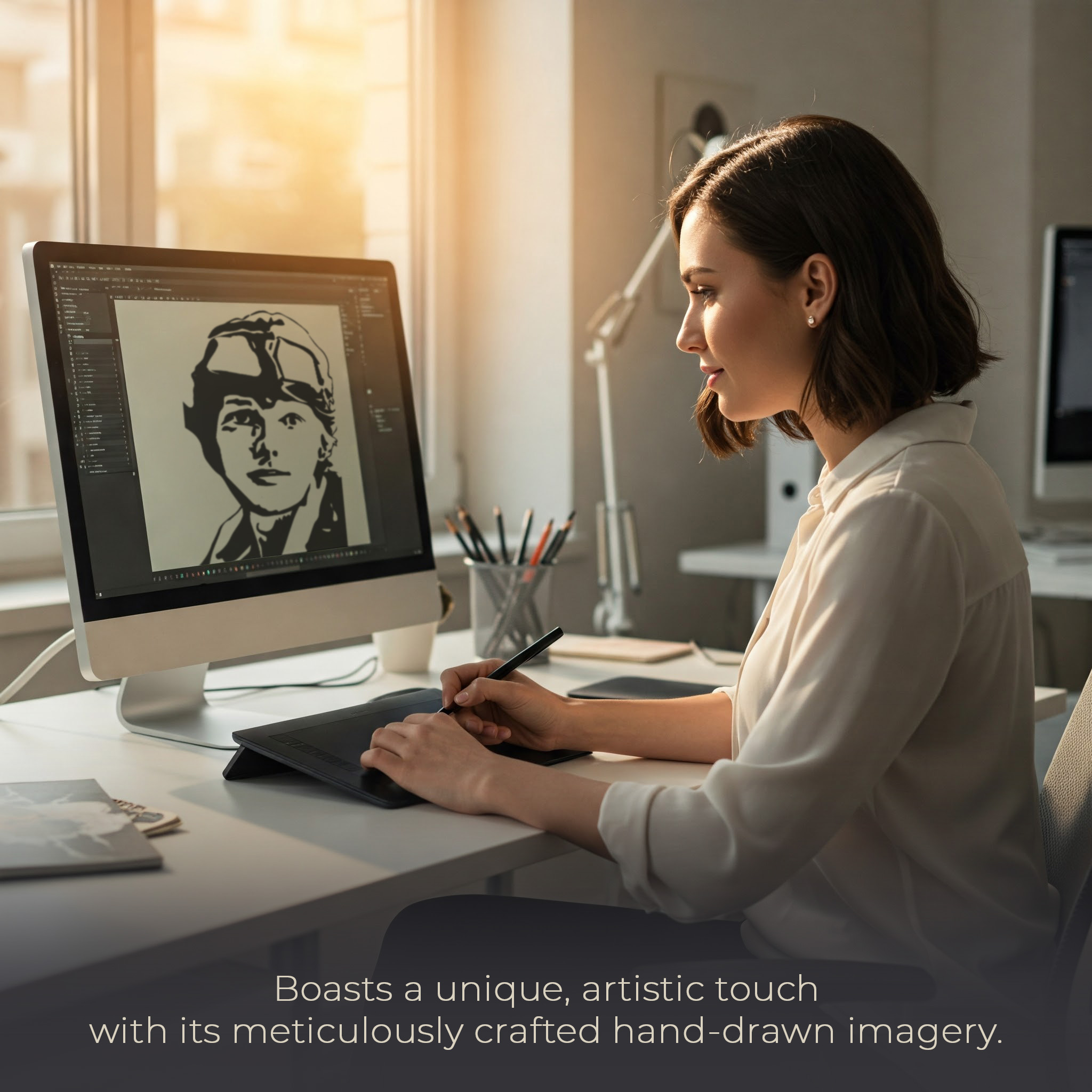 Be Strong Women Inspirational Unframed 16x24in Laminated Hand-drawn Wall Art - Image 4