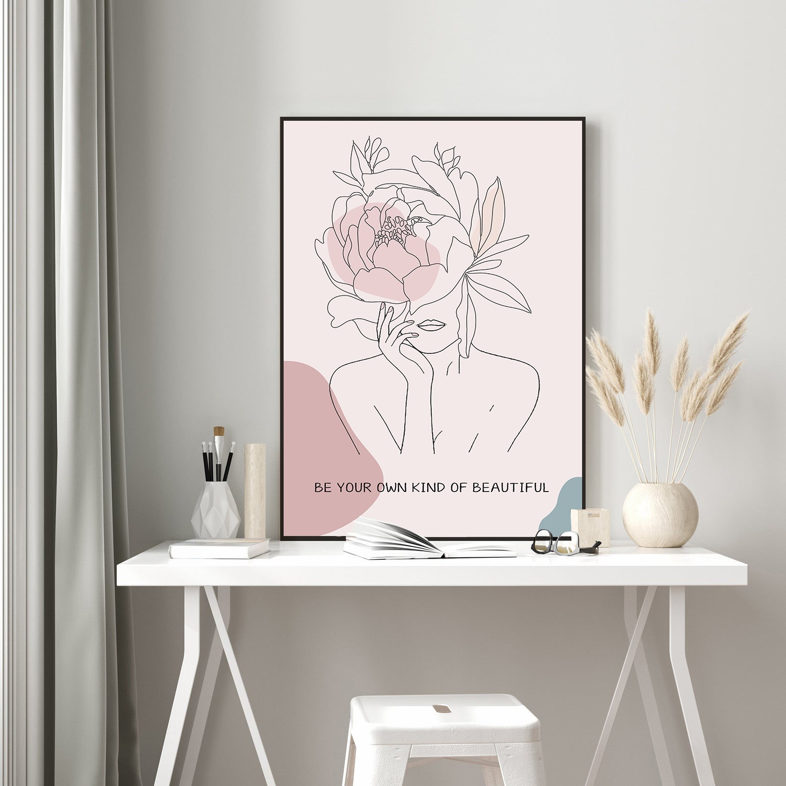 Be Your Own Kind of Beautiful Mental Health Wall Art - Image 2