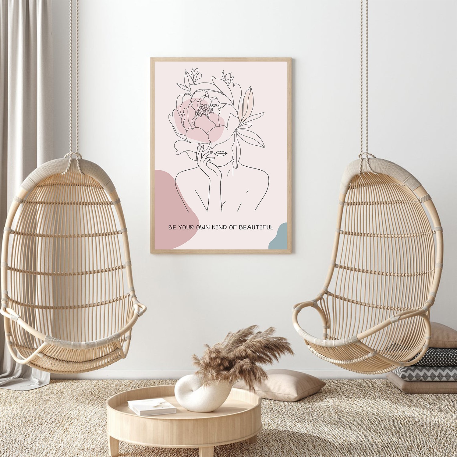 Be Your Own Kind of Beautiful Mental Health Wall Art - Image 4