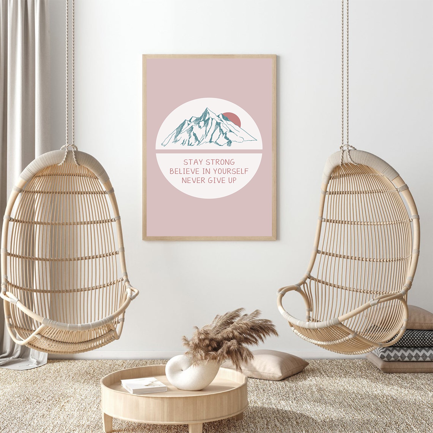 Believe in Yourself Mental Health Abstract Wall Art - Image 4