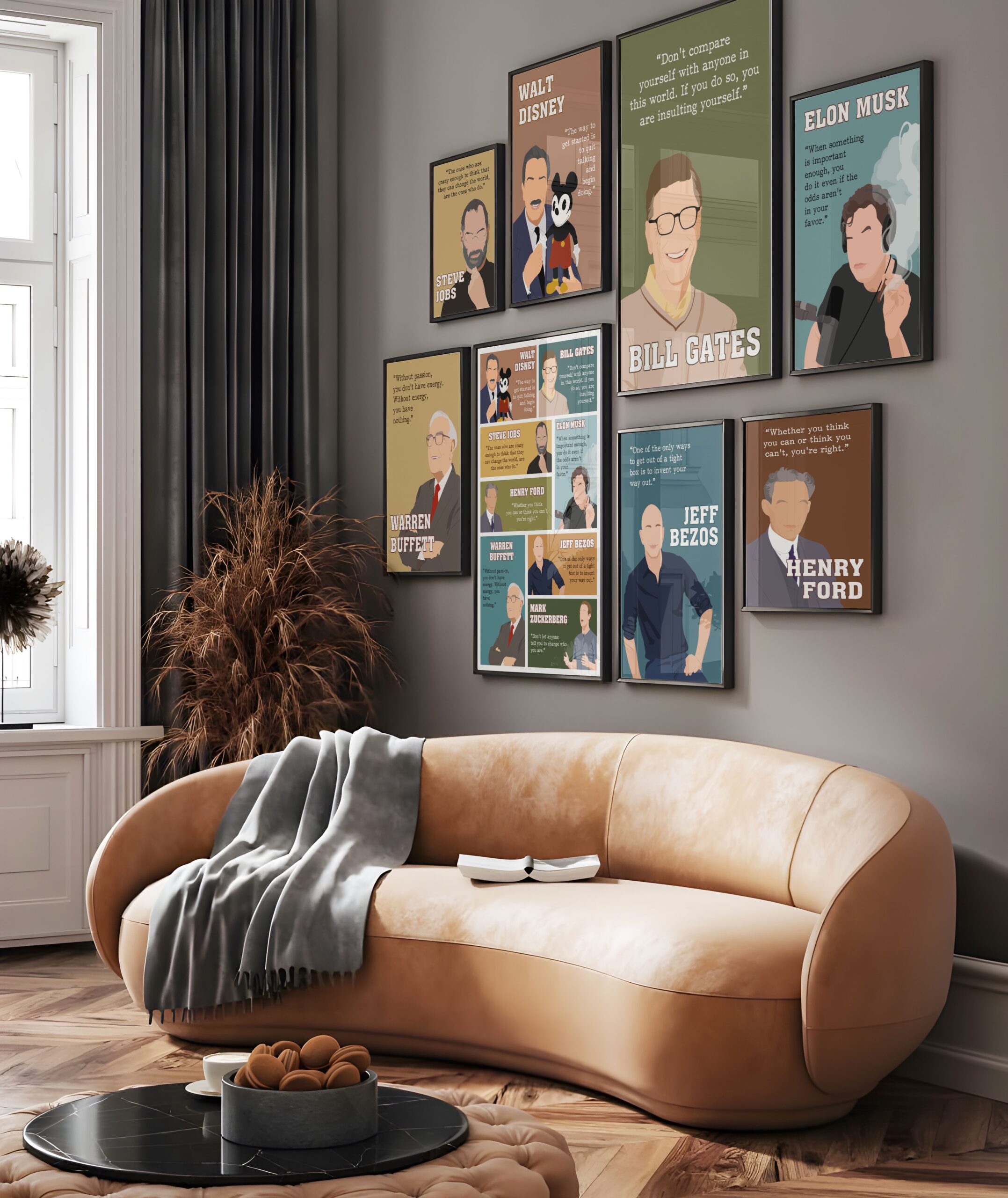 Bill Gates Businessman Motivational Quote Wall Art - Image 6