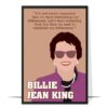 Billie Jean King Hand-drawn Wall Art