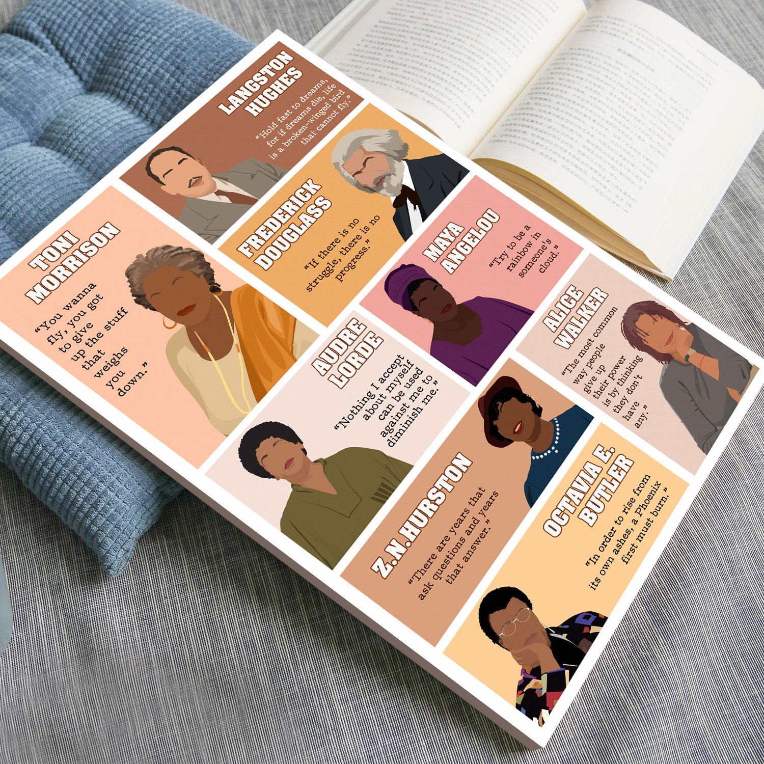 Black Author Inspirational Quote Wall Art - Image 4