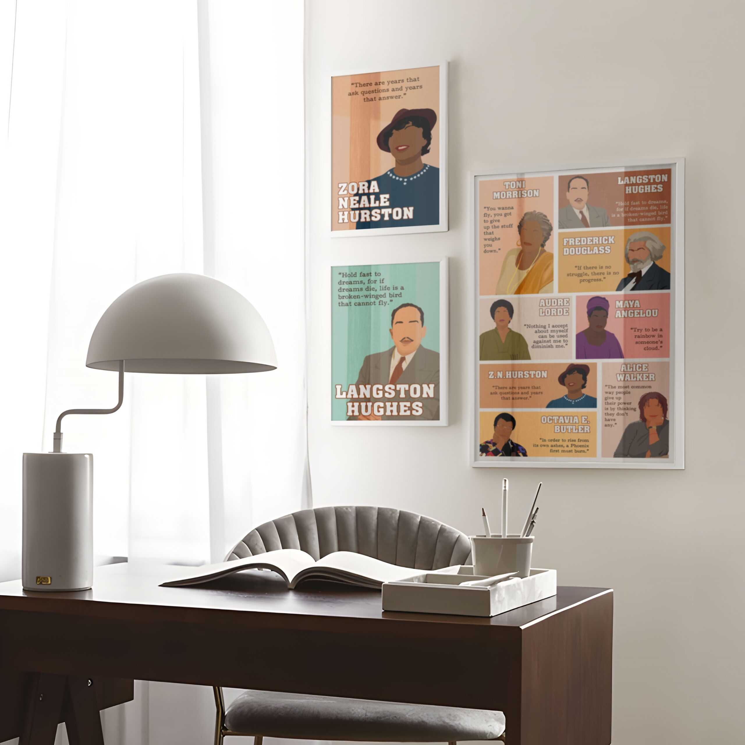 Black Author Inspirational Quote Wall Art - Image 5