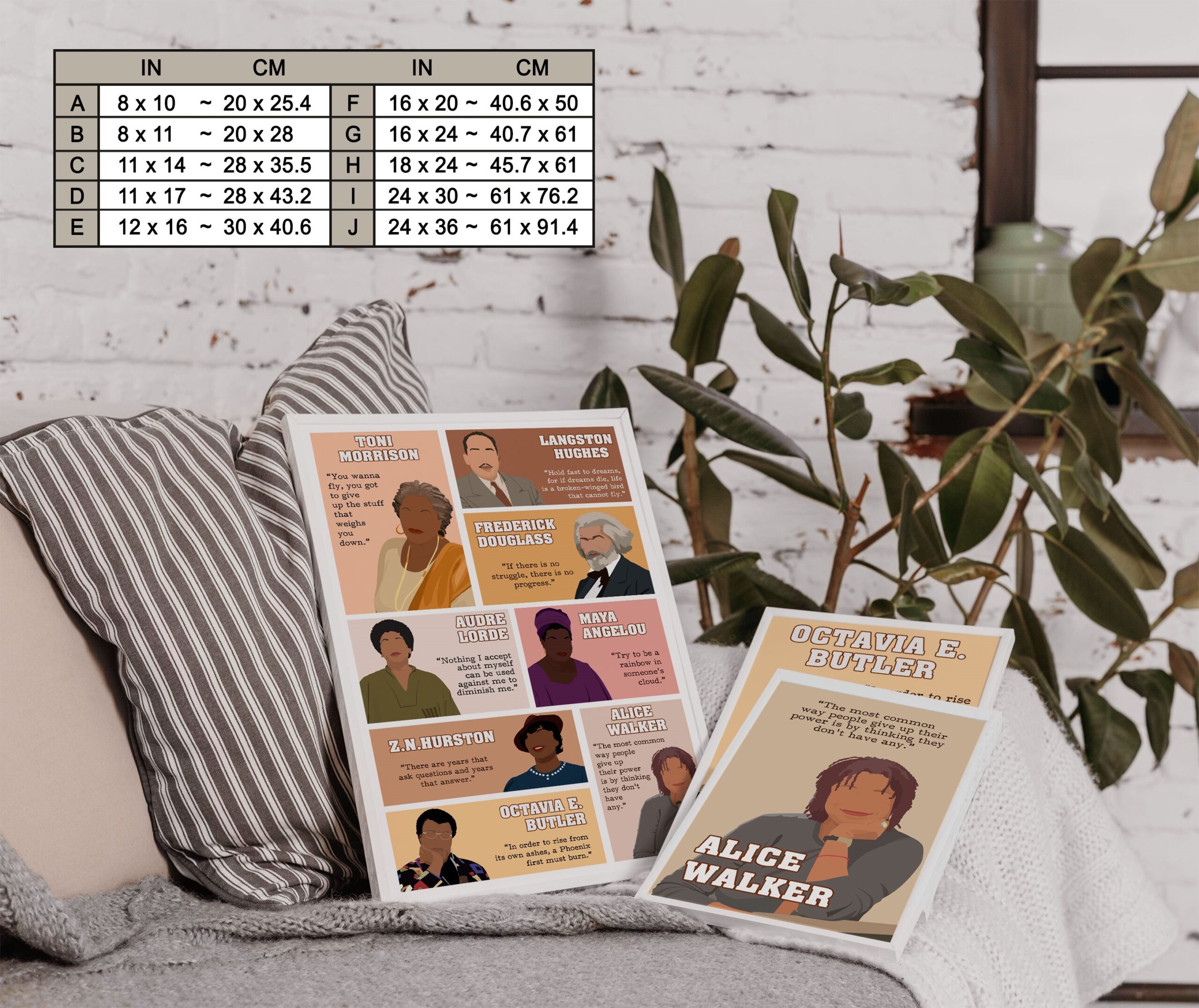 Black Author Inspirational Quote Wall Art - Image 7