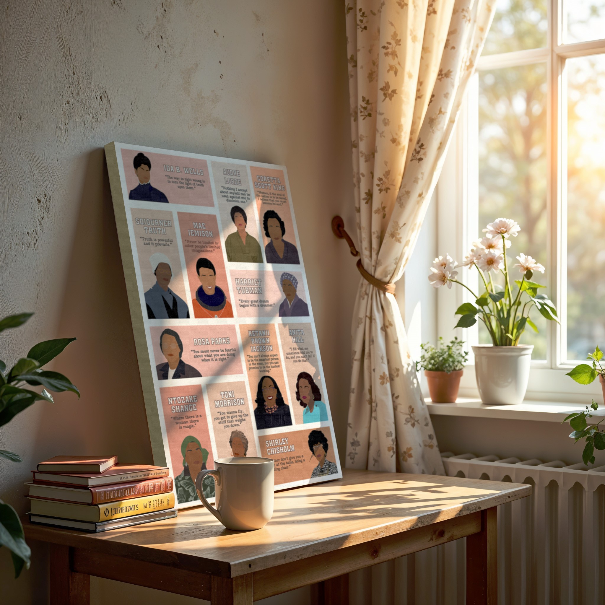 Black Empowered Women Inspirational Quote Wall Art - Image 3