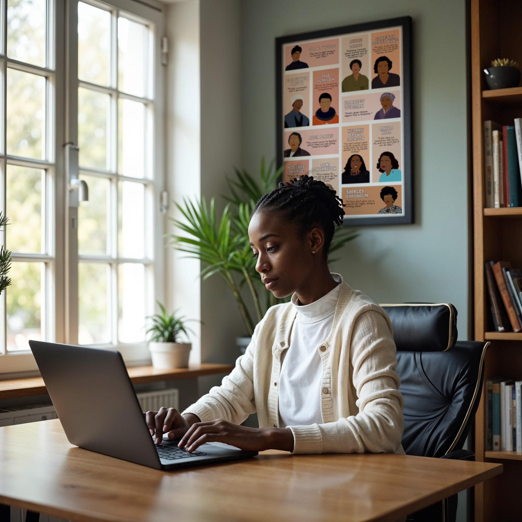 Black Empowered Women Inspirational Quote Wall Art - Image 4