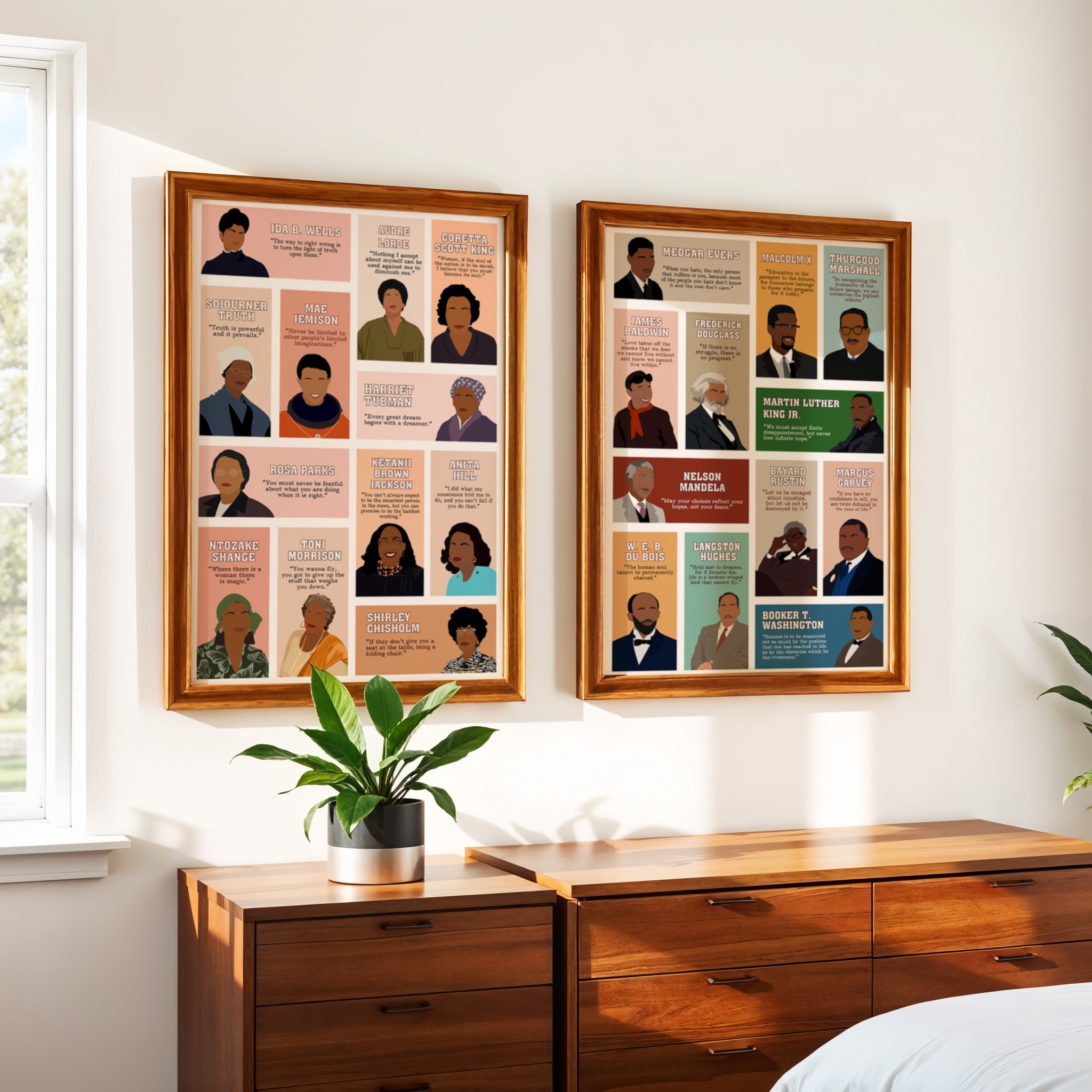 Black Empowered Women Inspirational Quote Wall Art - Image 5