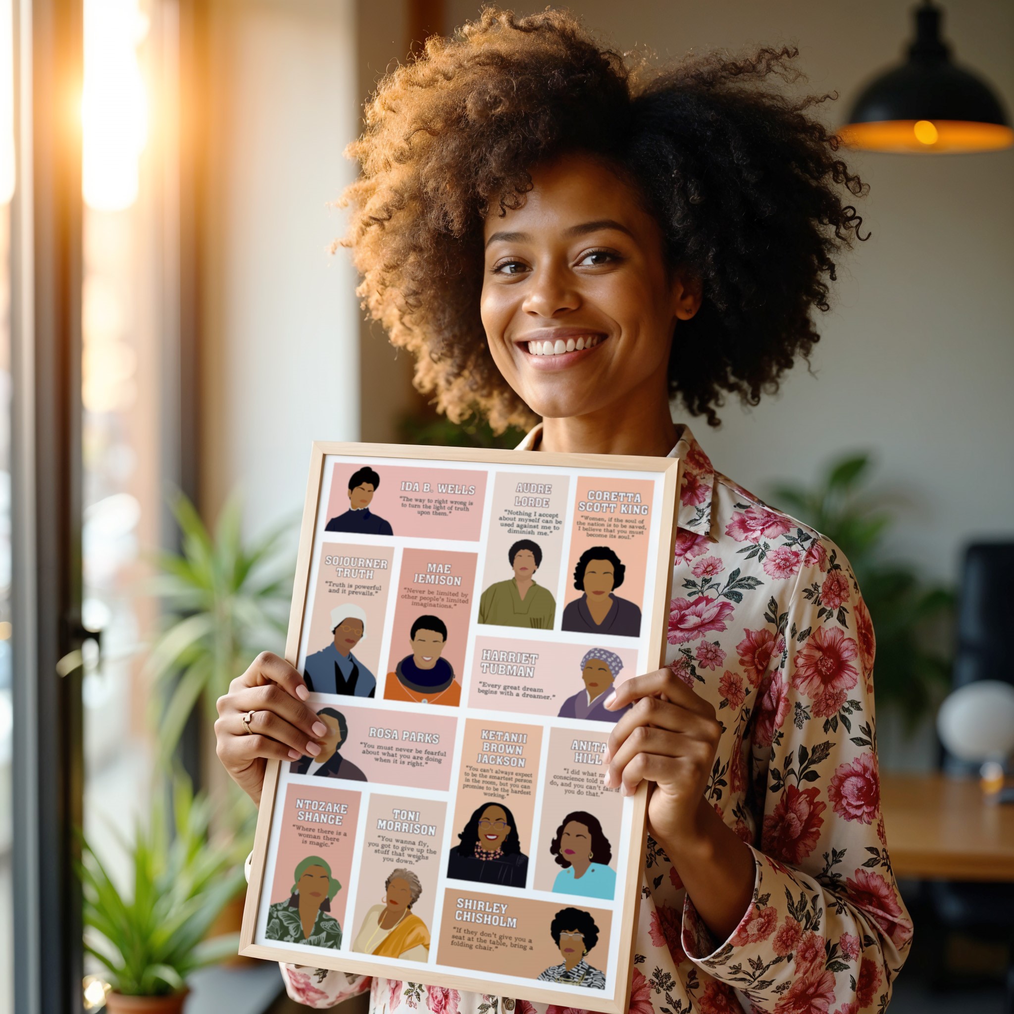 Black Empowered Women Inspirational Quote Wall Art - Image 6