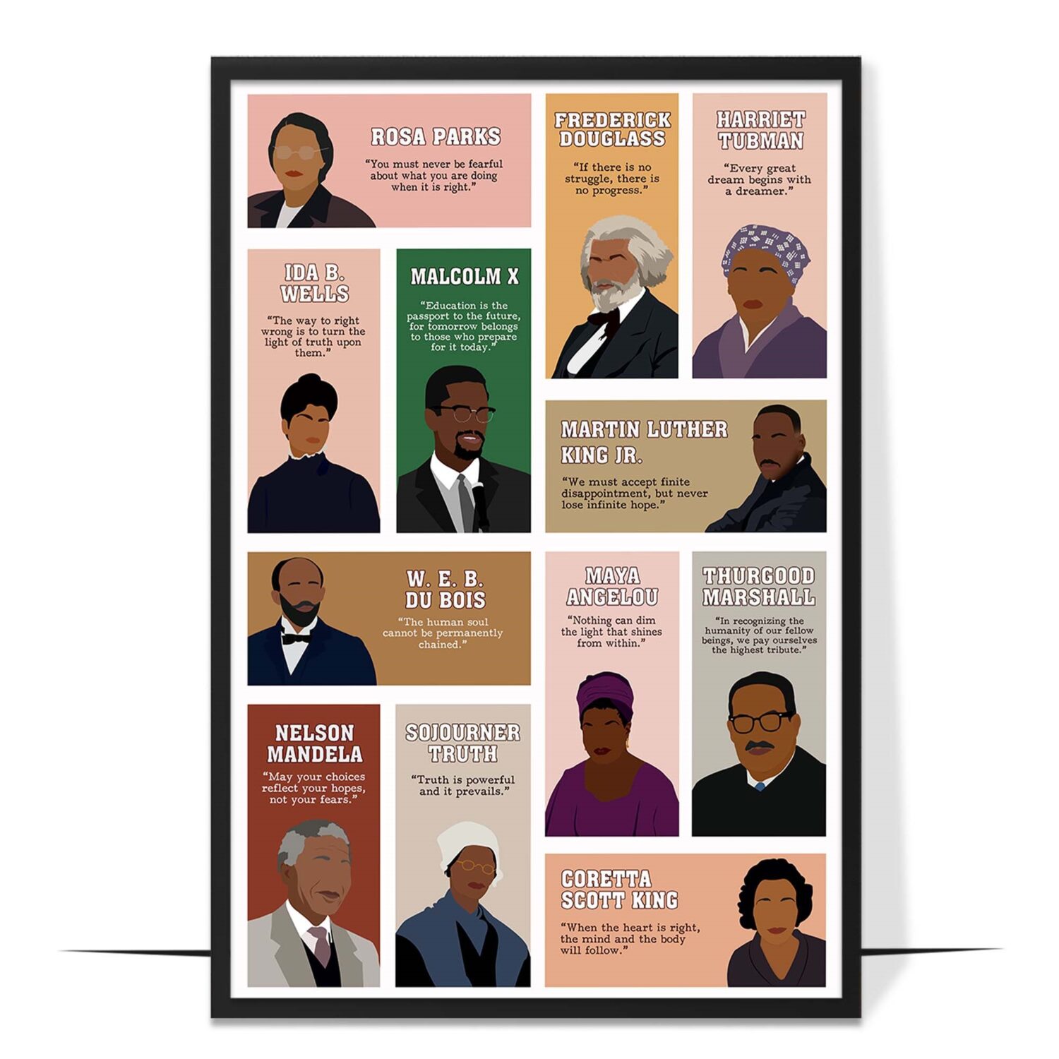 Black History Changemakers Hand-drawn Wall Art