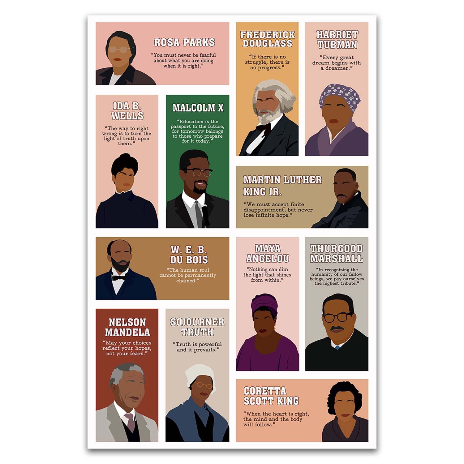 Black Icon Inspirational Wall Art