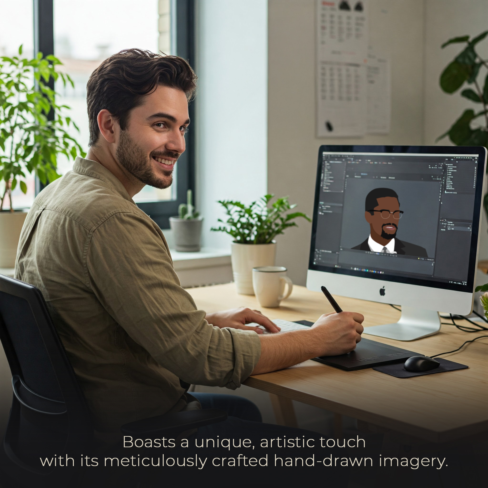 Black Men Leader Motivational Unframed 16x24in Laminated Hand-drawn Wall Art - Image 4