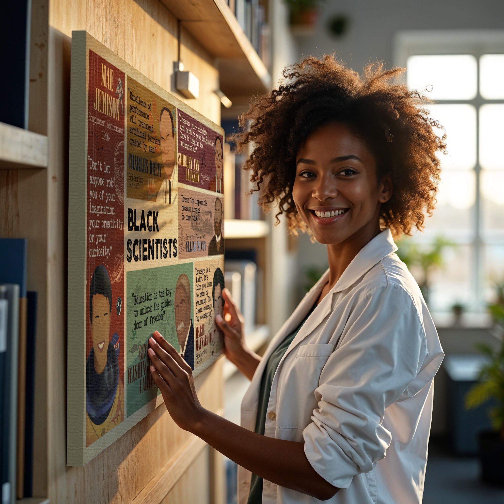 Black Scientist Inspirational Quotes Hand-drawn Wall Art - Image 5