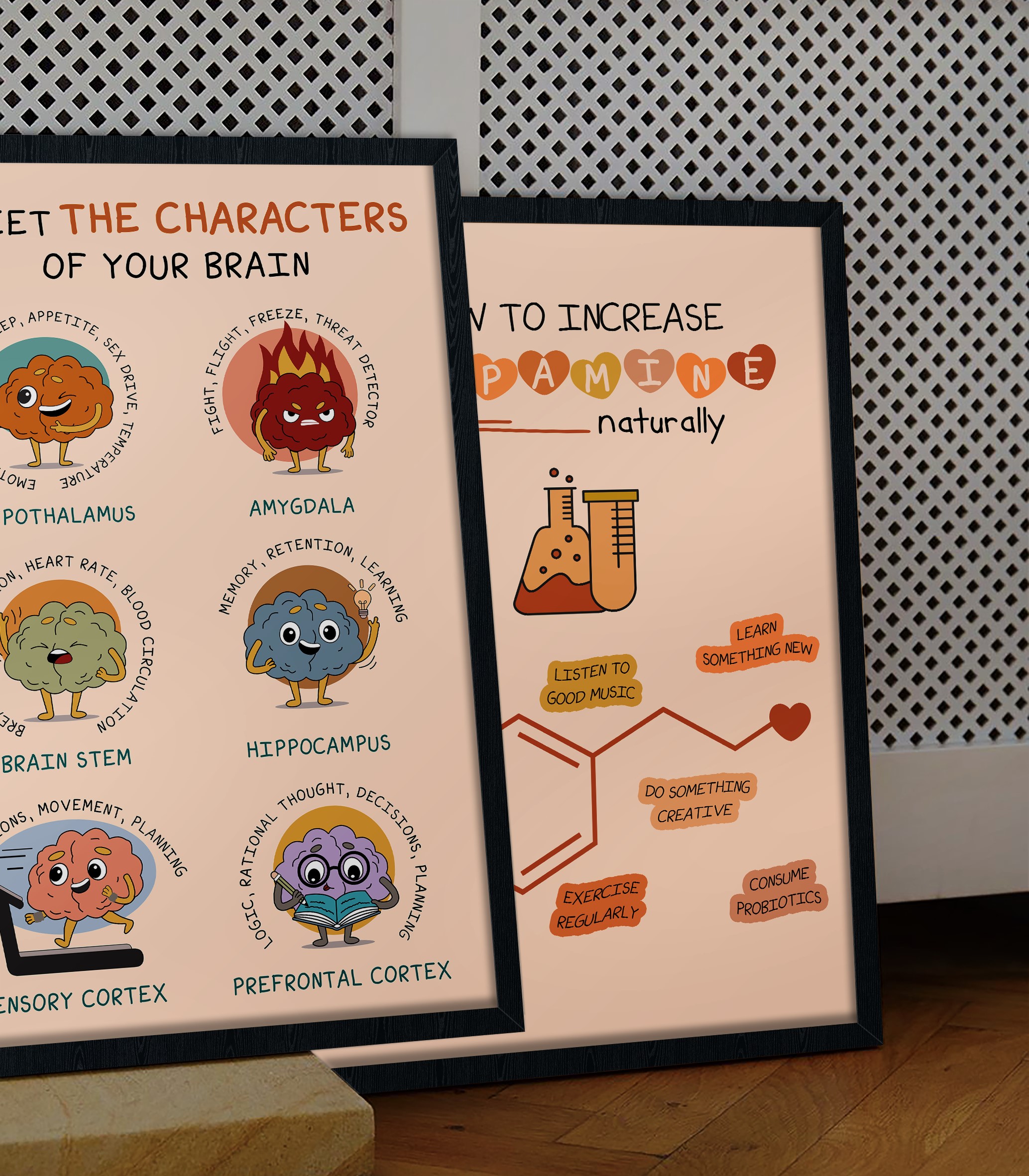 Brain Characters Emotions Mental Health Printable - Image 3