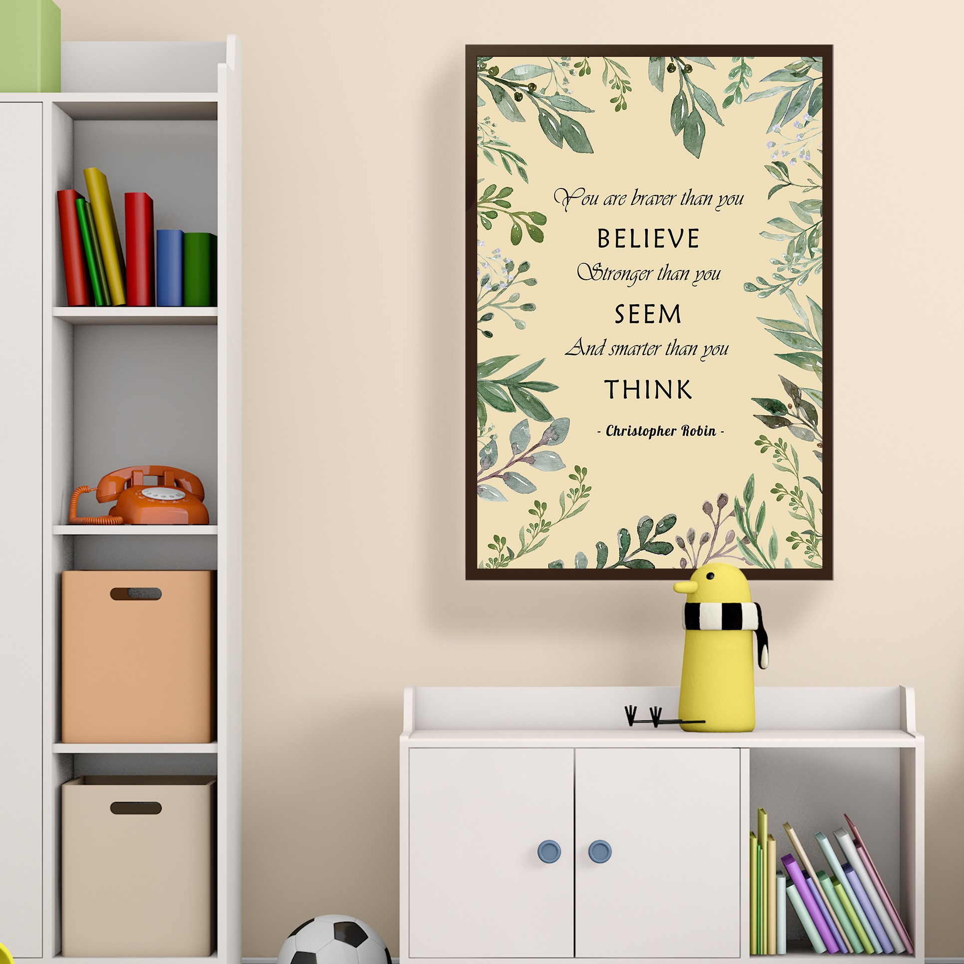 Braver Stronger Smarter Growth Mindset Quote Wall Art - Image 3