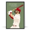 Bryce Harper Hand-drawn Baseball Wall Art