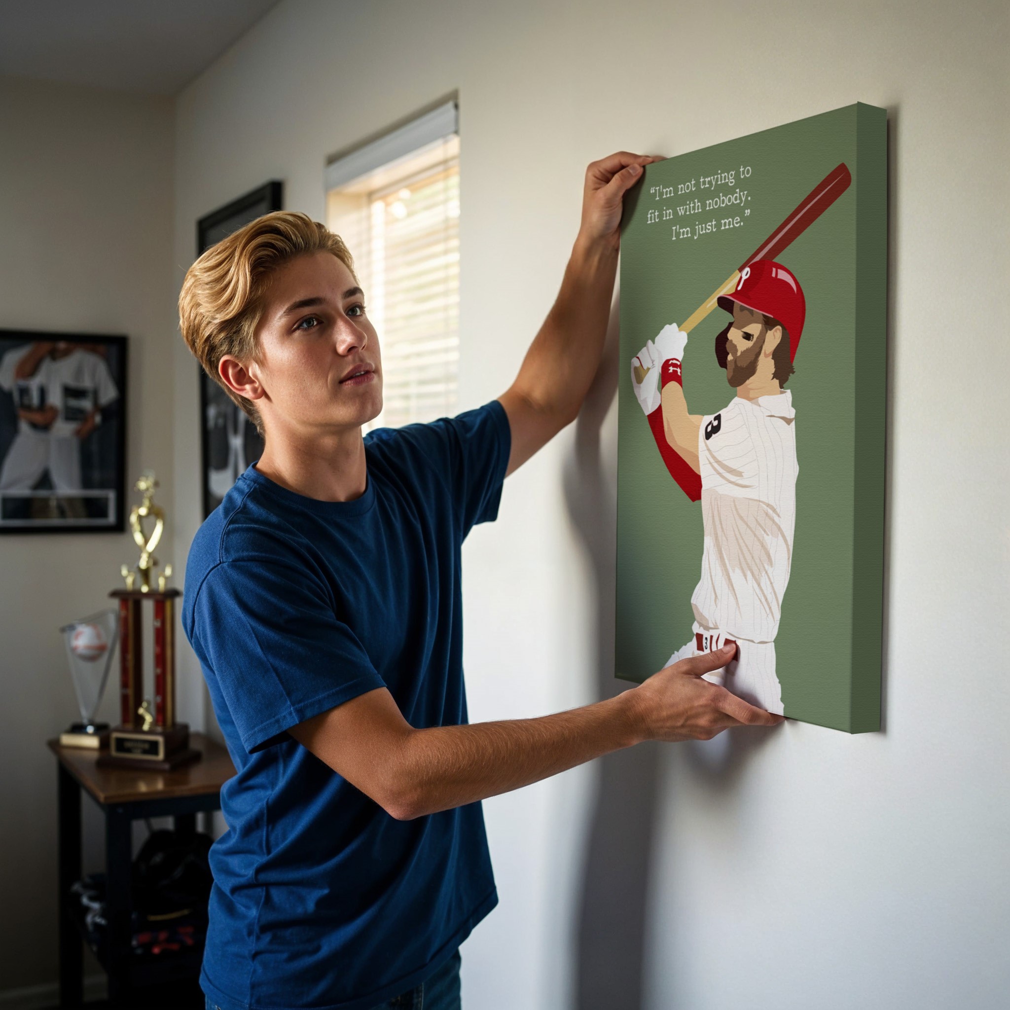 Bryce Harper Baseball Motivational Quote Wall Art - Image 6