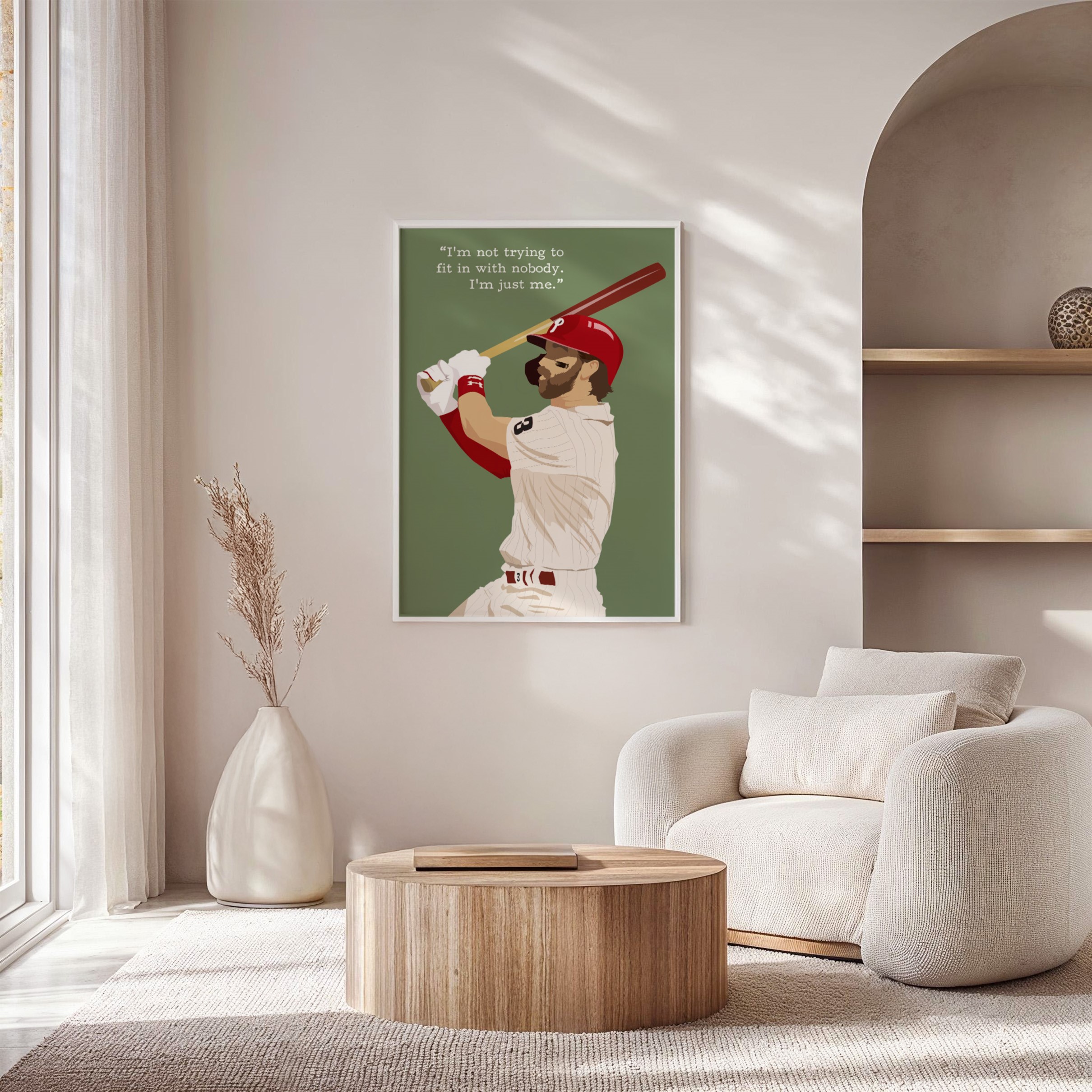 Bryce Harper Baseball Motivational Quote Wall Art - Image 7