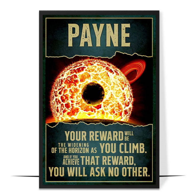 Cecilia Payne hand-drawn portrait poster — A clean faceless portrait beside hand-lettered