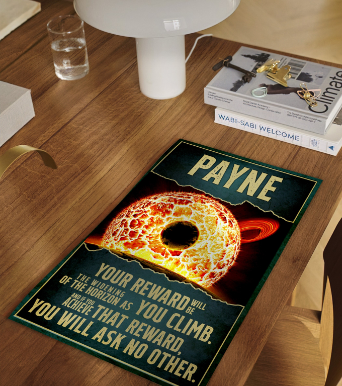Cecilia Payne poster framed and displayed in a classroom