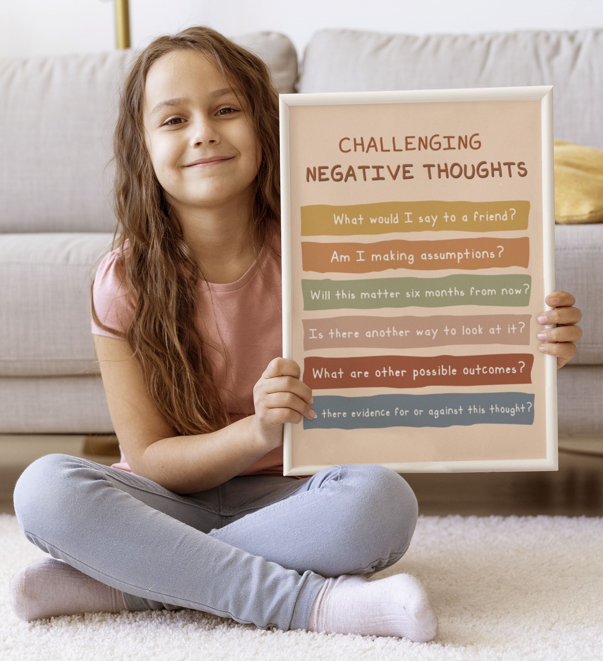 Challenging Negative Thoughts Boho Printable - Image 5