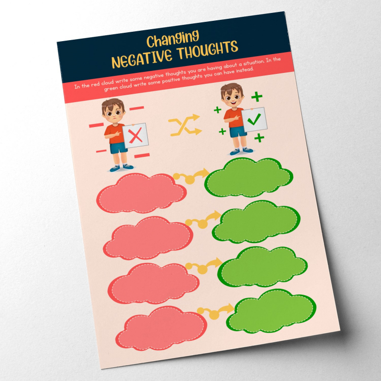 Cognitive restructuring worksheet — Guided fields that take a hot, anxious thought through the