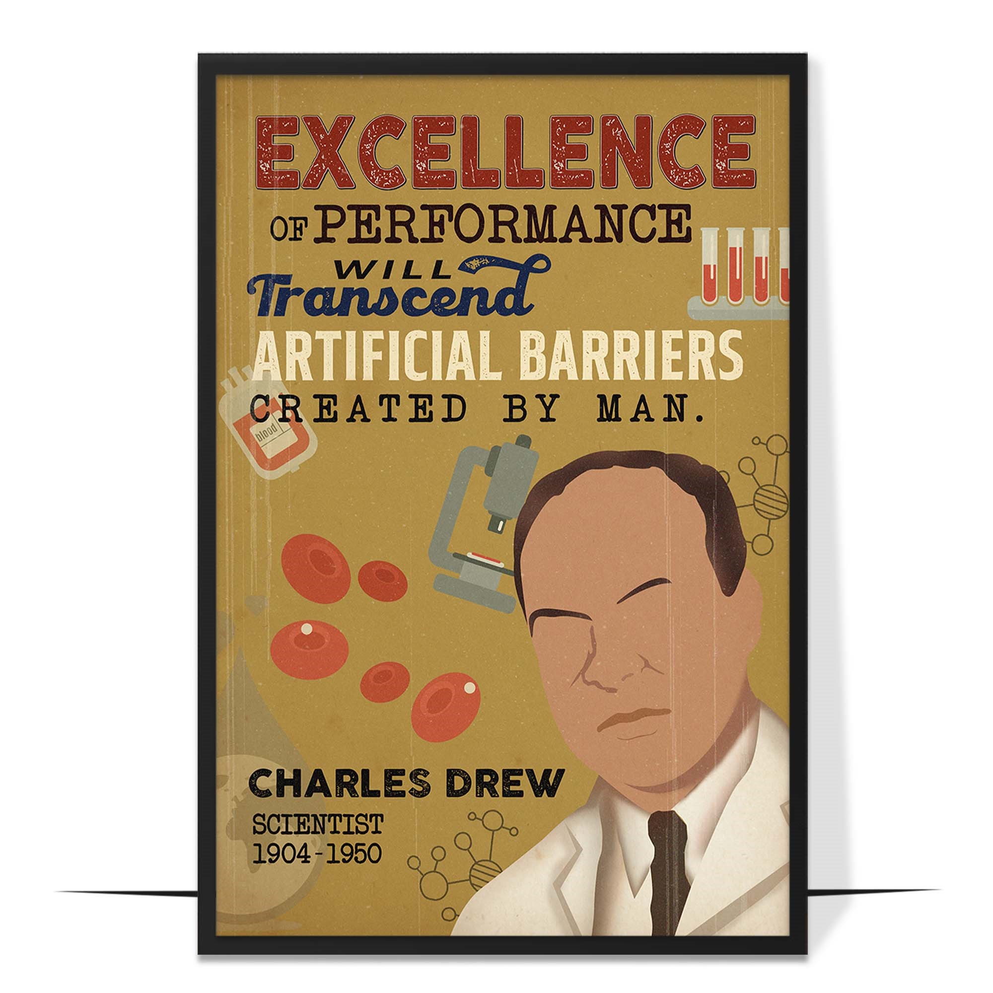 Charles Drew Hand-drawn Wall Art