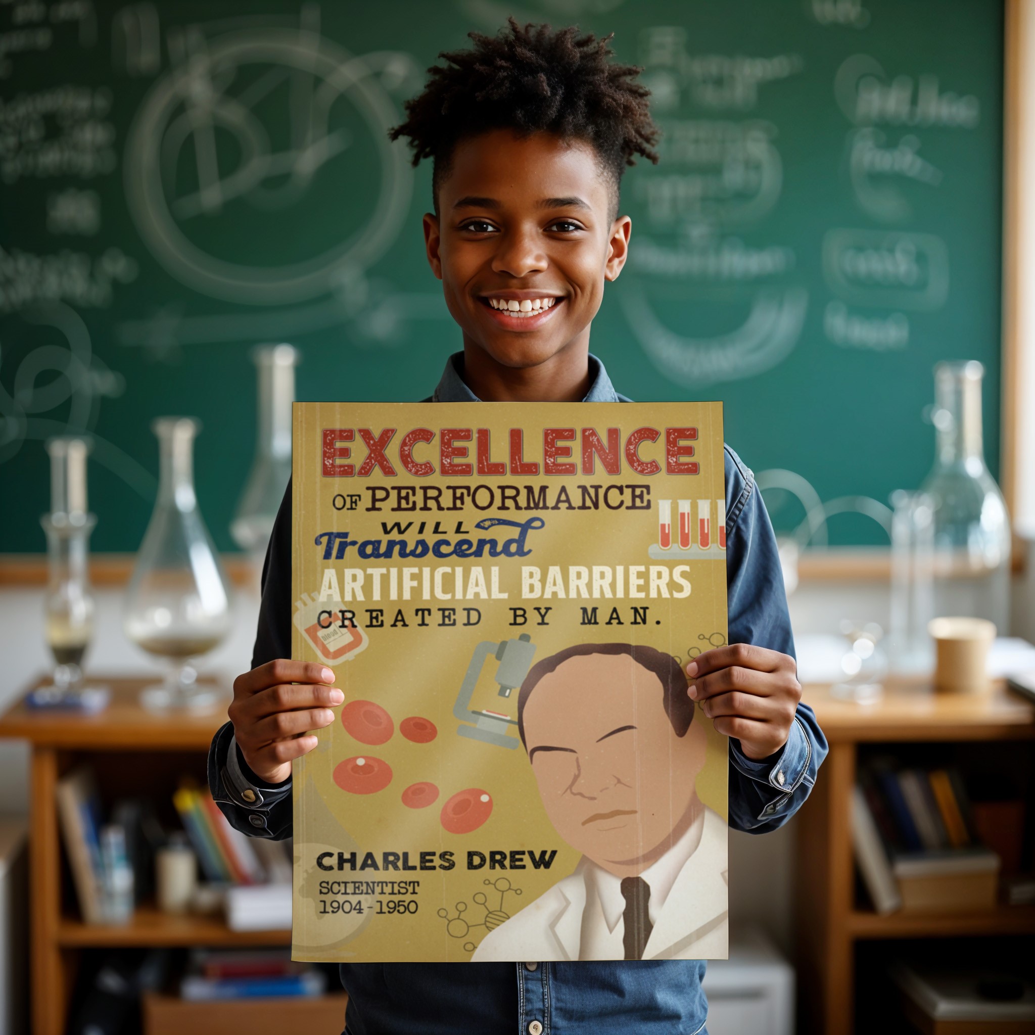 Charles Drew Inspirational Quote Wall Art - Image 3