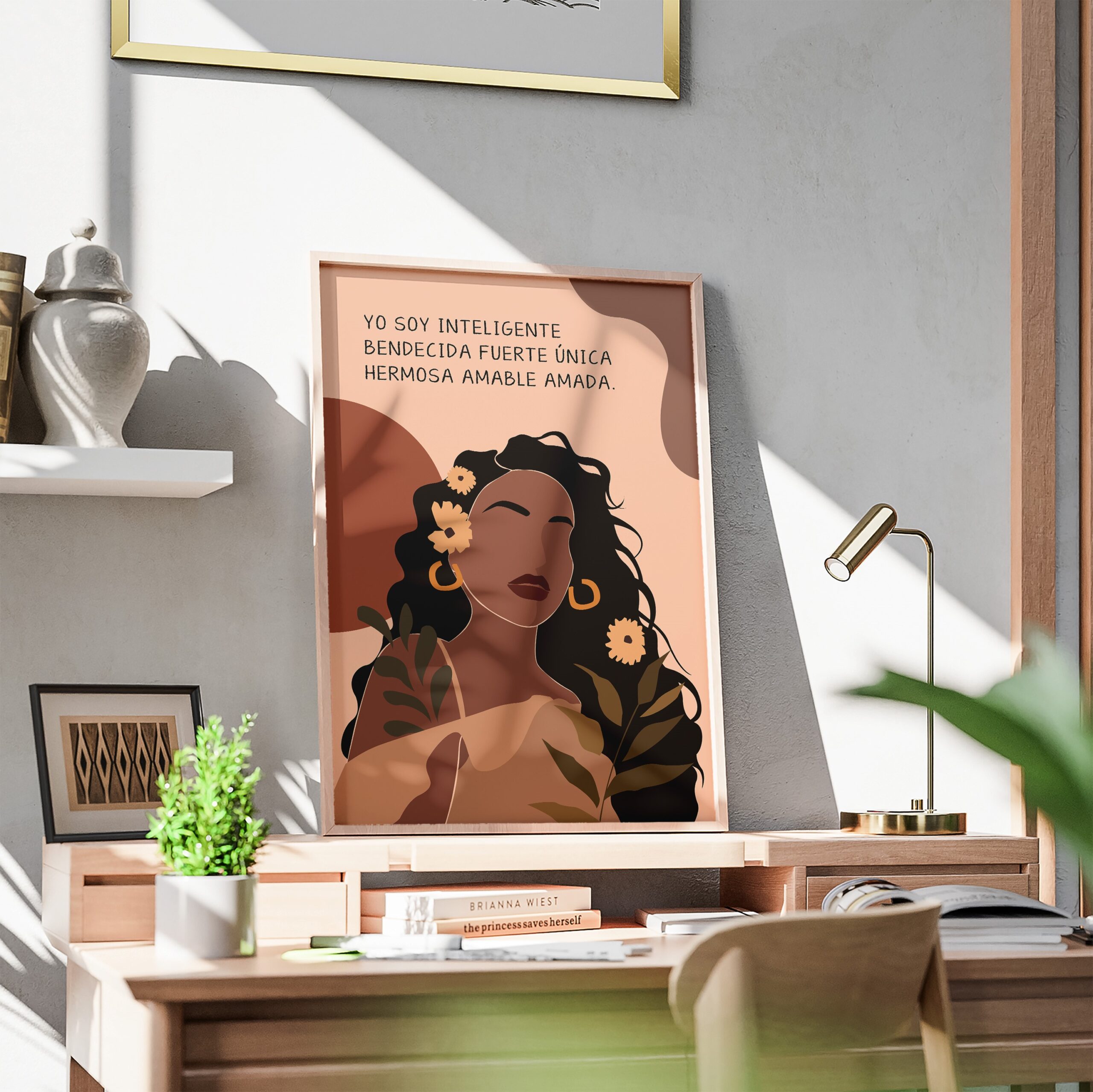 Cita Inspiradora Spanish Positive Affirmation Wall Art - Image 3