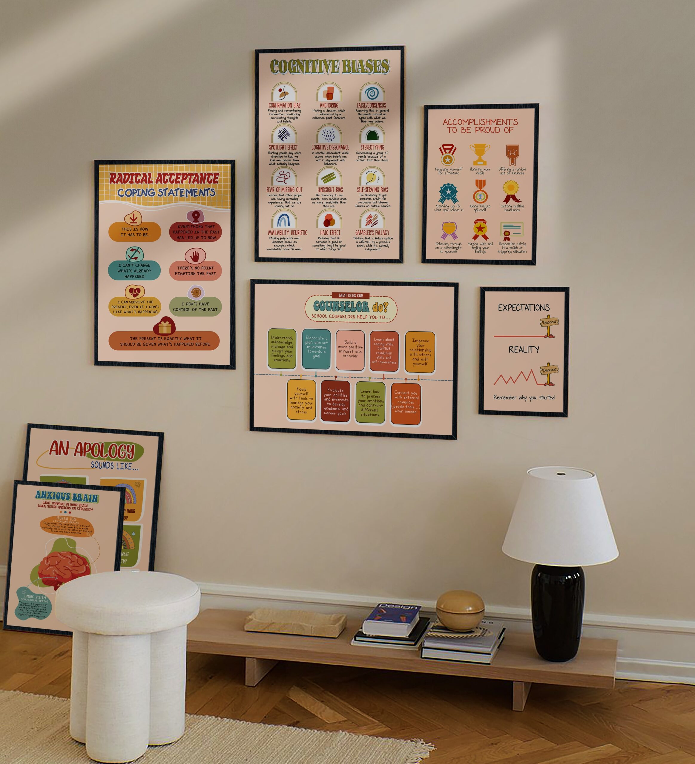 Cognitive Biases Boho Mental Health Printable - Image 6